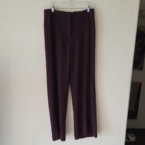 Express Wide Leg Pants in Deep Plum